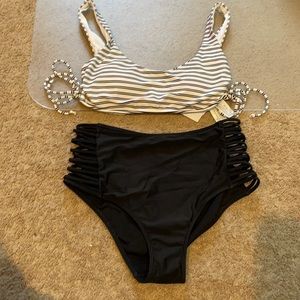 Hollister High waisted bathing suit